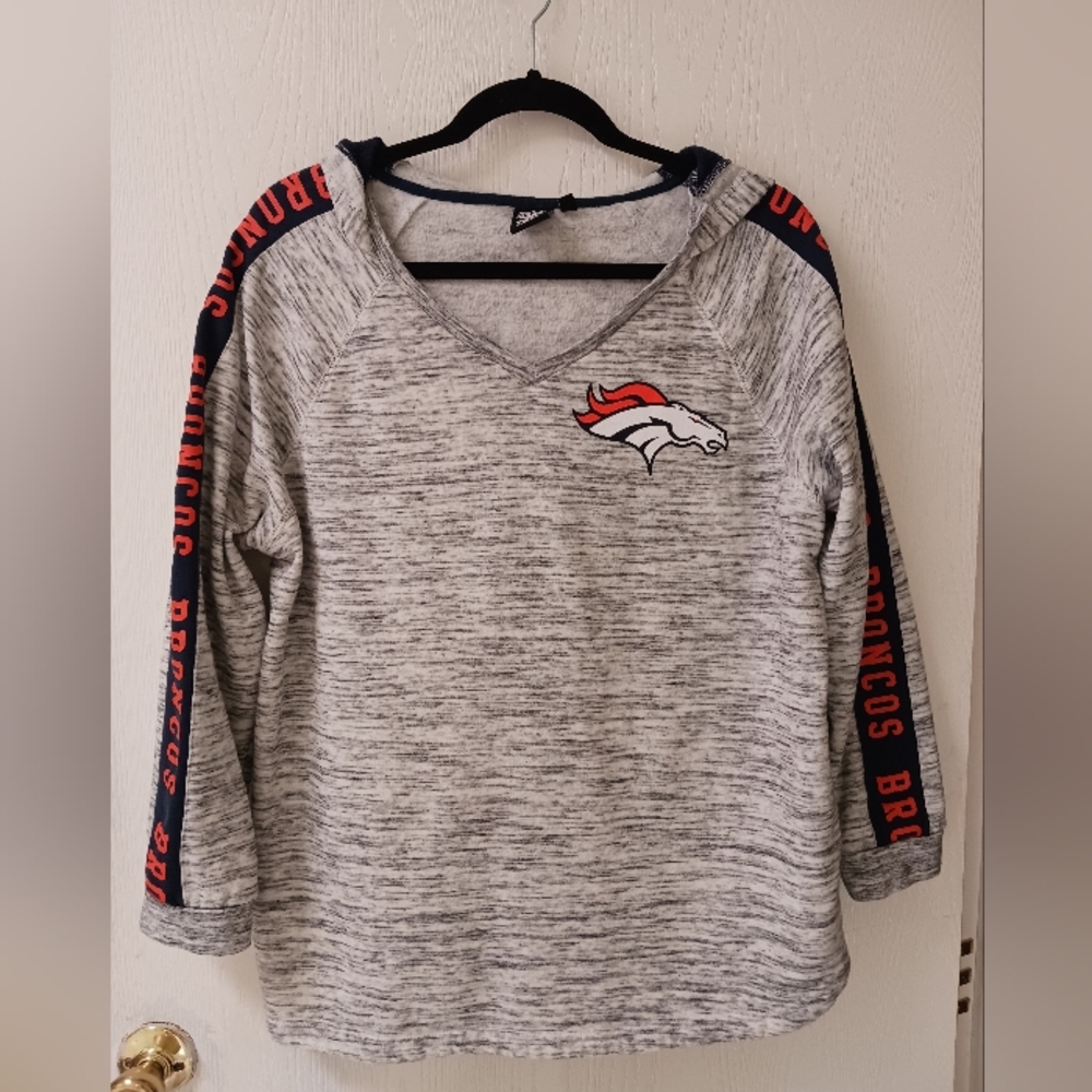 Denver Broncos Womens Pullover Hoodie NFL sz XL Long Sleeve